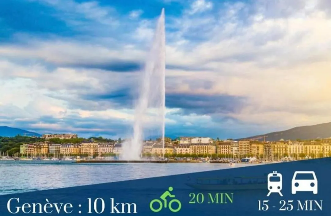 Apart 5 personnes, 1min Gare d'Annemasse, Genève 5km Appartement Annemasse